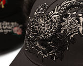 Cap Ed Hardy - Crawling Dragon Trapper - Grey