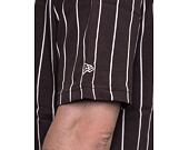 New Era Oversized Pinstripe Tee Brown / Off White