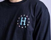HUF Puff Galaxies Longsleeve Black Tee