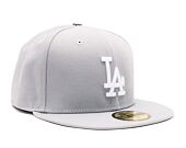 New Era 59FIFTY Los Angeles Dodgers Basic Grey Cap