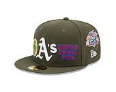 Kšiltovka New Era 59FIFTY MLB 5 Olive WS Oakland Athletics New Olive / White