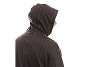 Mikina New Era Pinstripe Oversized Hoody Dark Brown / Black