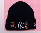 Dětský Kulich New Era MLB Kids Festive Cuff Knit New York Yankees Black / White
