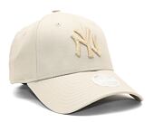 Dámská kšiltovka New Era 9FORTY Womens MLB Metallic Logo New York Yankees Stone