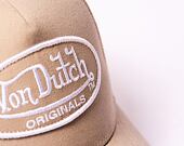 Kšiltovka Von Dutch Trucker Boston - Cotton Twill - Beige/Beige