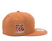 Kšiltovka New Era 59FIFTY Script Caramel Brown / Stone