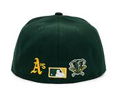 New Era 59FIFTY MLB Team Color Split 5 Oakland Athletics Green Cap
