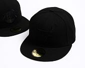 Kšiltovka New Era - NBA Black on Black 59FIFTY - Chicago Bulls - Black
