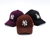 Kšiltovka New Era - 9FORTY MLB Melton Medium - NY Yankees - Brown / White