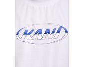 Triko Karl Kani - Woven Signature Chrome Logo Crop Tee - white