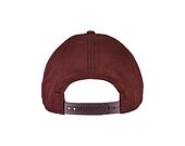 Kšiltovka Yupoong 5-Panel Curved Classic Snapback burgundy