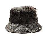 Klobouk Kangol - Denim Mashup Bucket - Black Trompe L'Oeil