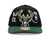 Kšiltovka Adam Wave - Custom NBA Money Bag - Milwaukee Bucks - Black/Green