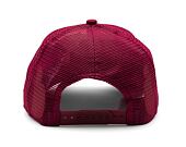 Kšiltovka New Era - Branded Oval Foam Patch 9FORTY Trucker - White / Cherry