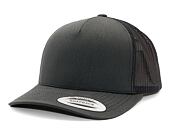 Kšiltovka Yupoong 5-Panel Retro Trucker Cap Charcoal