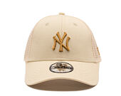 Dětská Kšiltovka New Era - MLB Homefield Trucker 9FORTY - NY Yankees - Cream / Yellow