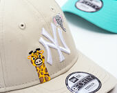 Dětská Kšiltovka New Era - MLB Animal Icon 9FORTY - NY Yankees - Stone / White
