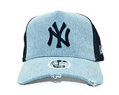 Dámská Kšiltovka New Era - MLB Denim 9FORTY Trucker - NY Yankees - Blue