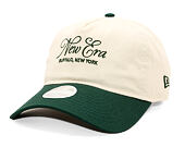 Dámská Kšiltovka New Era - A-Frame Cursive Script 9TWENTY A-Frame - Cream / Navy