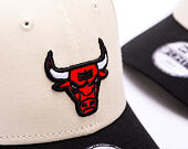 Dětská Kšiltovka New Era - NBA Color Block 9FORTY - Chicago Bulls - Stone / Black