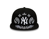 Kšiltovka New Era - MLB Paisley Bandana 59FIFTY - NY Yankees - Black