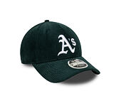 Kšiltovka New Era - MLB Cord 9FORTY M-CROWN - Oakland Athletics - Dark Green