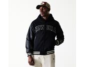 Bunda New Era - Hooded Varsity Jacket - Black