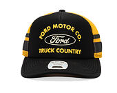 Kšiltovka Brixton - Ford Built Tough Mp Trucker Hat - Burnt Rubber/Empire Yellow
