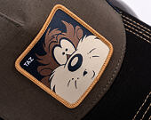 Kšiltovka Capslab - Looney Tunes Trucker - Distress Taz - Black /Brown