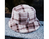 Kangol - Faux Fur Bucket - Beige Multi Plaid