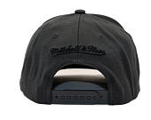 Mitchell & Ness Pinscript Redline Snapback Branded Charcoal Cap