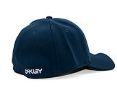 Kšiltovka Oakley - 6 Panel Stretch Metallic Hat - Abyss/White