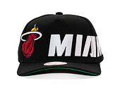 Kšiltovka Mitchell & Ness - NBA Busted Pro - Miami Heat - Black