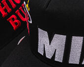 Kšiltovka Mitchell & Ness - NBA Busted Pro - Miami Heat - Black