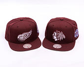 Cap Mitchell & Ness - NHL Fashion Basic Snapback - Detroit Red Wings - Dark Purple