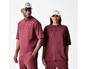 Tee New Era - Branded Washed Oversized Tee - Burgundy