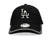 Womens Cap New Era - MLB Sequin 9FORTY - LA Dodgers - Black