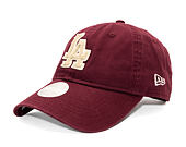 Womens Cap New Era - MLB Boucle 9TWENTY - LA Dodgers - Burgundy / Cream