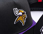 Cap New Era - NFL Charcoal Drop 9FORTY A-Frame - Minnesota Vikings - Steel Clouds / Purple
