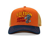 Stetson - Trucker Cap Piston - Navy/Burned Orange