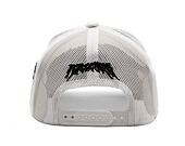 Kšiltovka Reflection Luxury Velvet Rhinostones White