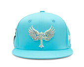 Kšiltovka Reflection Luxury Shine Loud Snapback - Baby Blue / White
