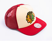 Kšiltovka Mitchell & Ness - NHL Vintage Block Trucker - Chicago Blackhawks - Cream