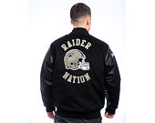 Mitchell & Ness - NFL Blackout Collection Varsity Jacket Oakland Raiders - Black