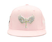 Kšiltovka Reflection Luxury Shine Loud Snapback - Baby Pink/ White