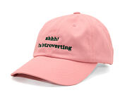 8by8 Dadcap - "shhh! I'm introverting" - Baby Pink/Green