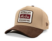 Cap New Era - Branded Suede Patch 9FORTY A-Frame - Camel