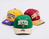Cap Mitchell & Ness - NBA Team Arch Snapback - Milwaukee Bucks - Green / Beige