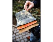 Bucket Hat Kangol - Tie Dye Knit Bucket - Black/Natural