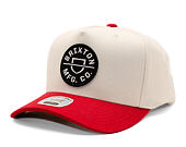 Cap Brixton - Crest MP Snapback - Off White/Rush